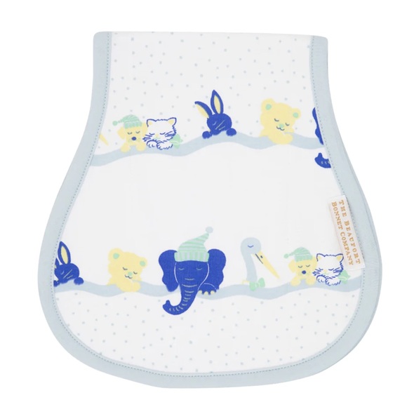 The Beaufort Bonnet Company Other - The Beaufort Bonnet Company Oopsie Daisy Burp Cloth Tuck Me In Blue NWT
